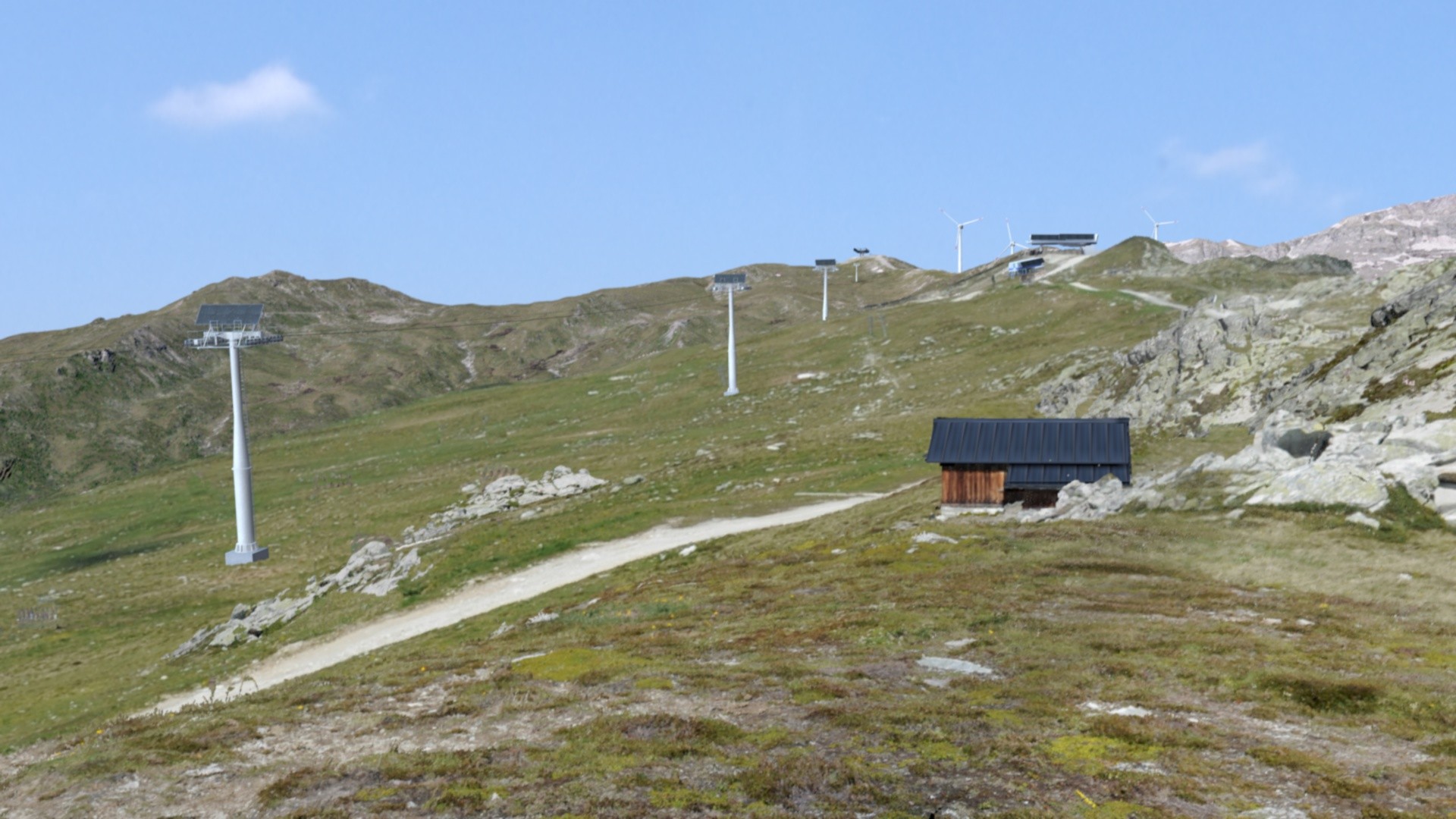 Erneuerbare Energiesysteme in «vorbelasteten» Landschaften werden von der Schweizer Bevölkerung gutgeheissen.