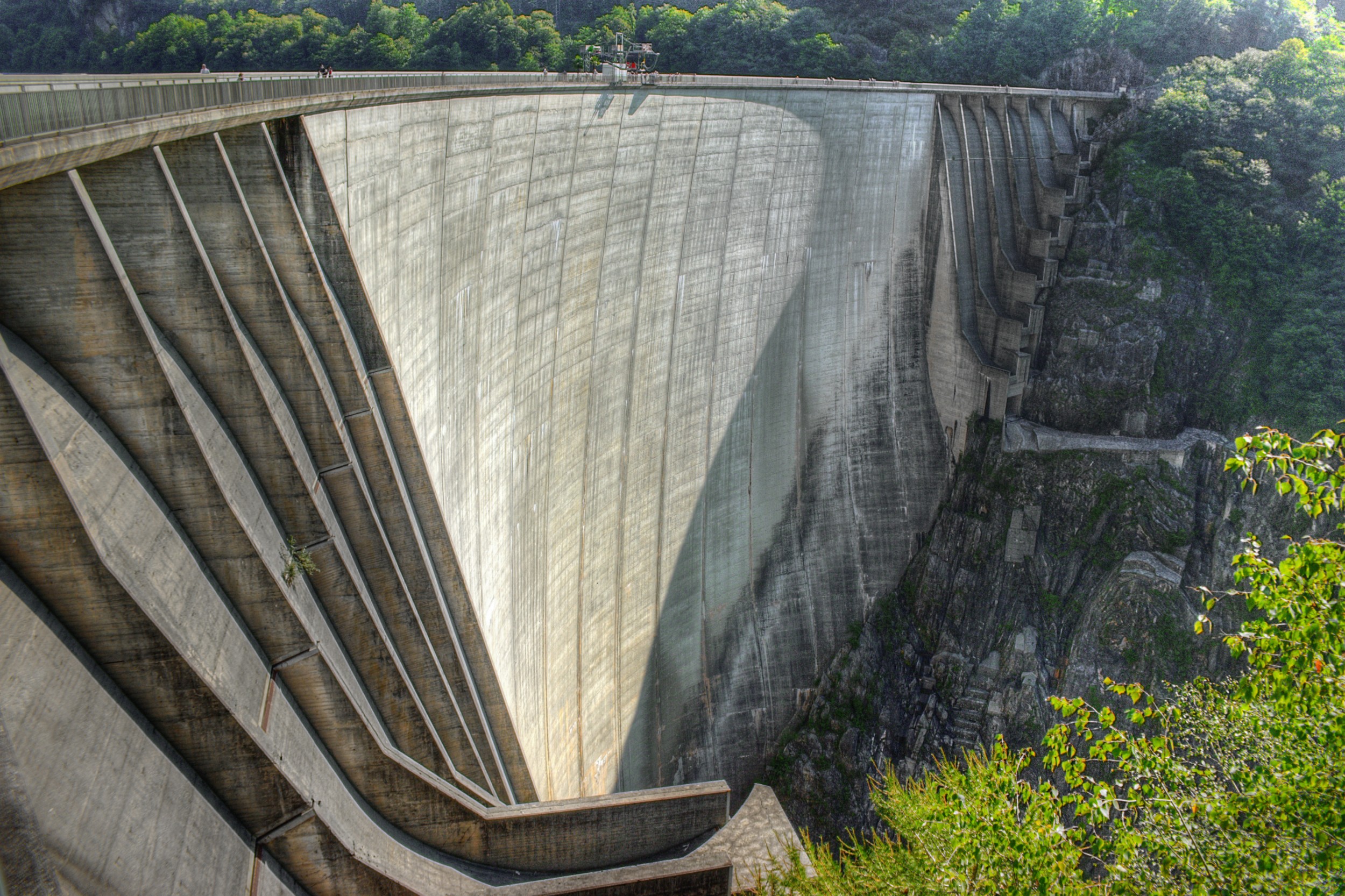 The Contra dam in the Val Verzasca, canton of Ticino.