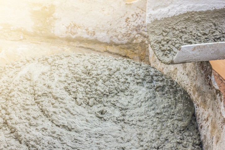 Mixture de mortier de ciment pour béton prêt à l’emploi.