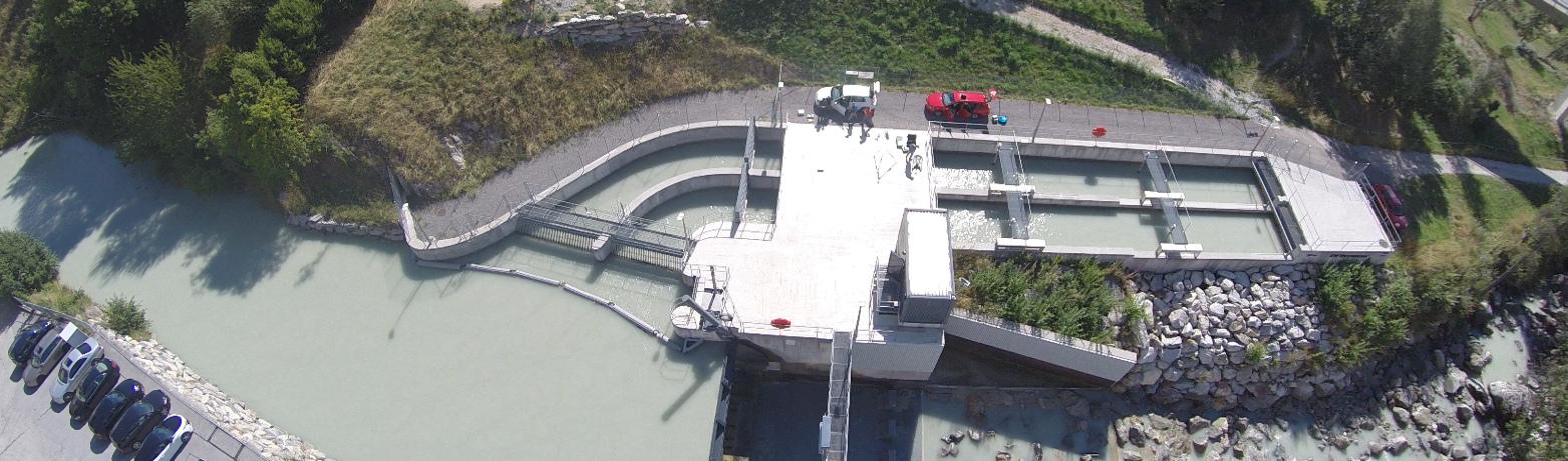 L’installation de dessablage de Wysswasser près de Fiesch dans le canton du Valais.