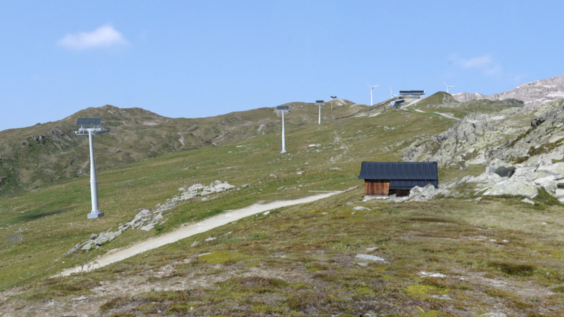 La population suisse accepte plus facilement des systèmes d’énergie renouvelable dans les paysages déjà marqués par l’activité humaine.